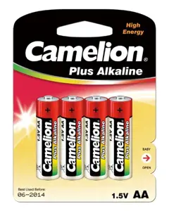 Camelion Plus Alkaline AA (LR06), 4-pack 1-pack maitinimo elementai