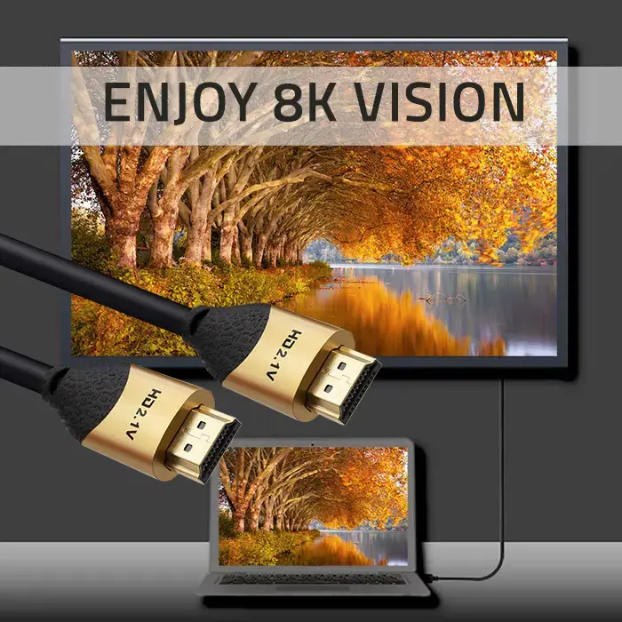 "Qoltec" HDMI v2.1 kabelis itin didelės spartos 8K | 60 Hz | 28AWG | GOLD | 3 m