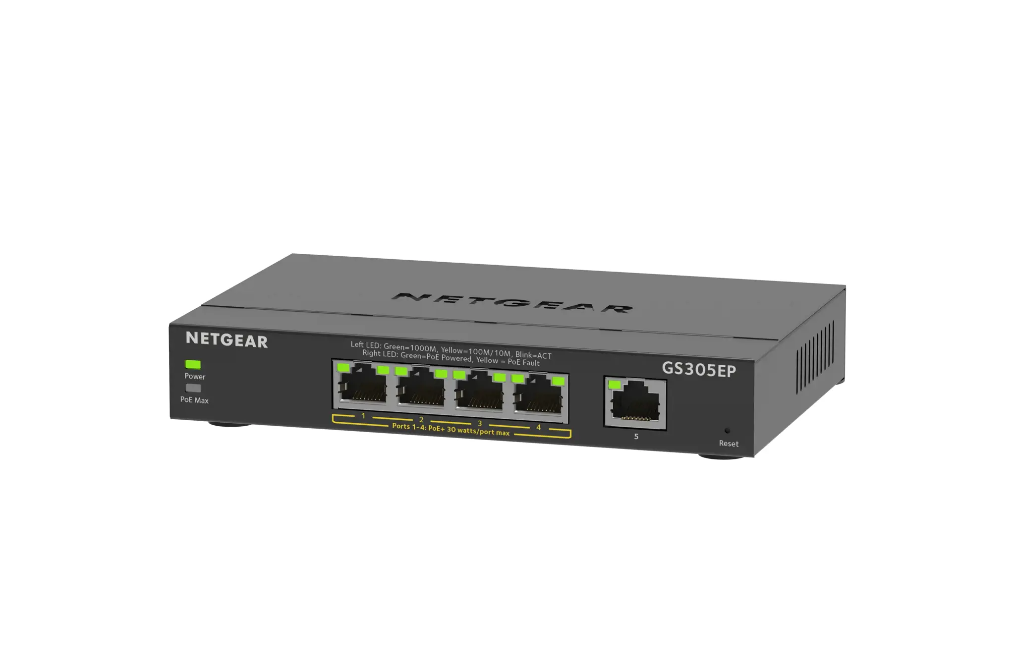 NETGEAR 5PT GE Plus jungiklis su POE+