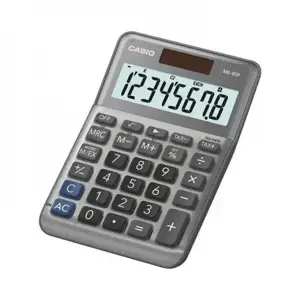Stalinis skaičiuotuvas CASIO MS-80F, metalinis korpusas