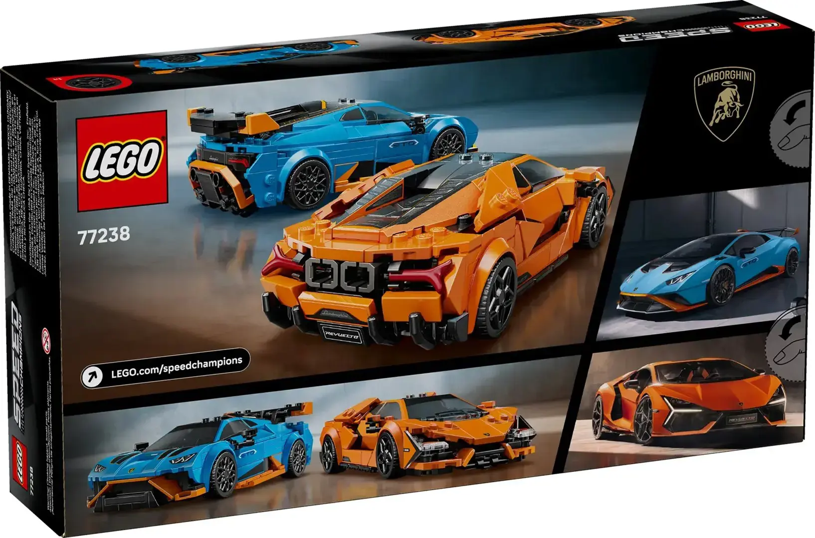 LEGO SPEED CHAMPIONS 77238 Lamborghini Revuelto & Huracán STO