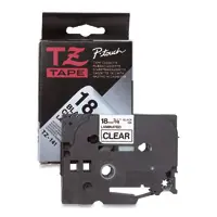 Brother Laminated tape, Black on white, TZe, Thermal transfer, Brother, PT-2430PC, PT-2700, PT-9600, PT-2730, PT-9700PC, PT-9800PCN, 2.4 cm