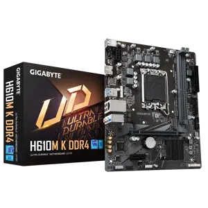 Gigabyte H610M K DDR4 1.0, "Intel", LGA 1700, "Intel® Celeron®", "Intel® Core™ i3", "Intel® Core™ i…
