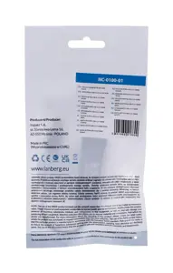 LANBERG NC-0100-01 Lanbergo adapteris Lan kortelė USB 2.0 - RJ45 100MB, su kabeliu