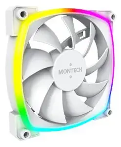 CASE FAN 120MM/AX120 PWM WHITE 3 IN 1 MONTECH