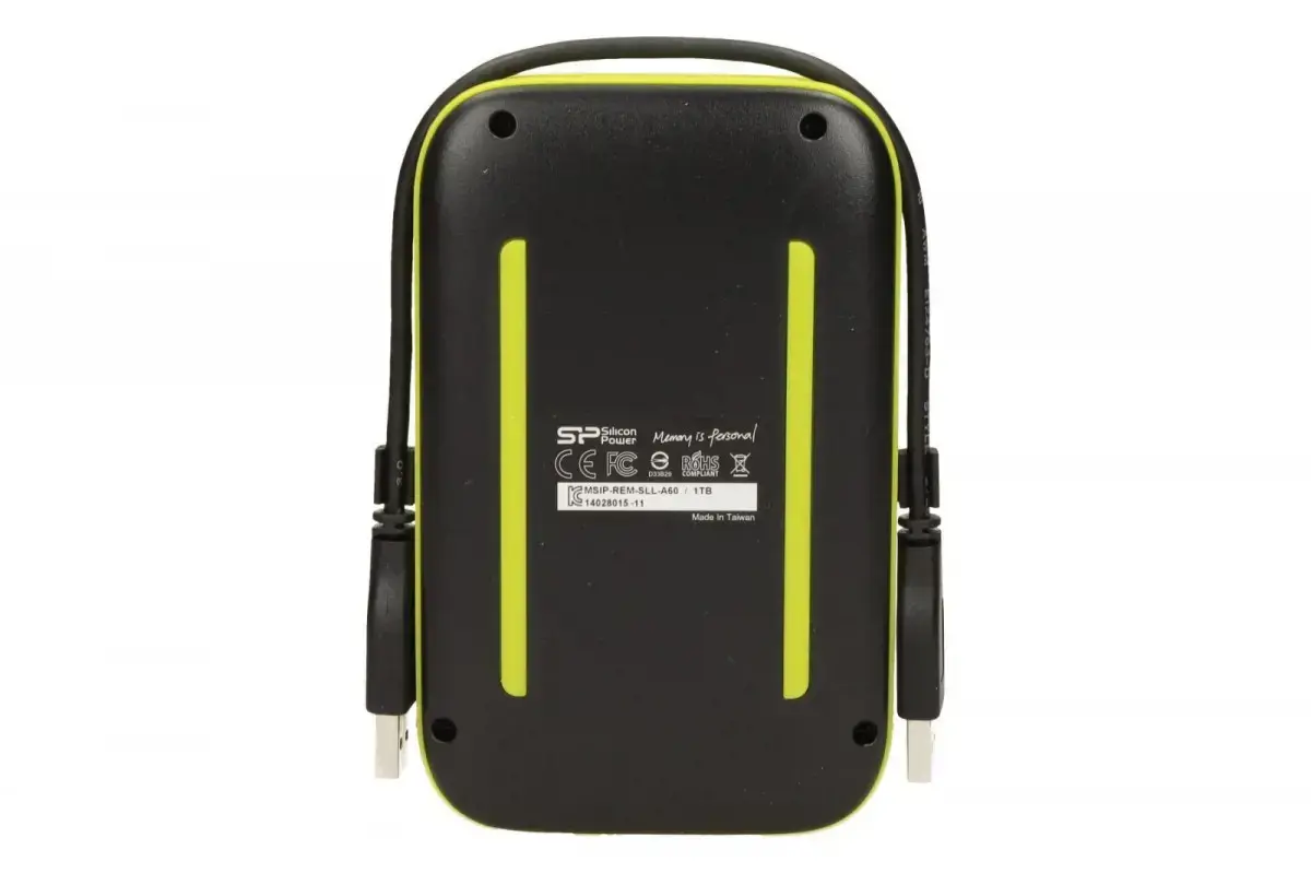 SILICONPOW SP010TBPHDA60S3K Išorinis kietasis diskas Silicon Power Armor A60 2.5 1TB USB 3.0, IPX4, juodas