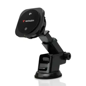 Verbatim 31861 Charge 'n' Drive Qi2 Magnetinis belaidis automobilinis įkroviklis, Juoda