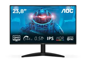 AOC | Q24B36X | 24 " | IPS | QHD | 16:9 | 144 Hz | 4 ms | 2560 x 1440 pixels | 300 cd/m² | HDMI ports quantity 1 | Black