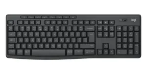 Logitech MK370 Combo for Business, Wireless, RF Wireless + Bluetooth, Membrane, QWERTY, Graphite, Mouse included
