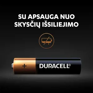 Duracell 8x LR03 AAA, Vienkartinė baterija, AAA, šarminė, 1,5 V, 8 vnt., cilindro formos