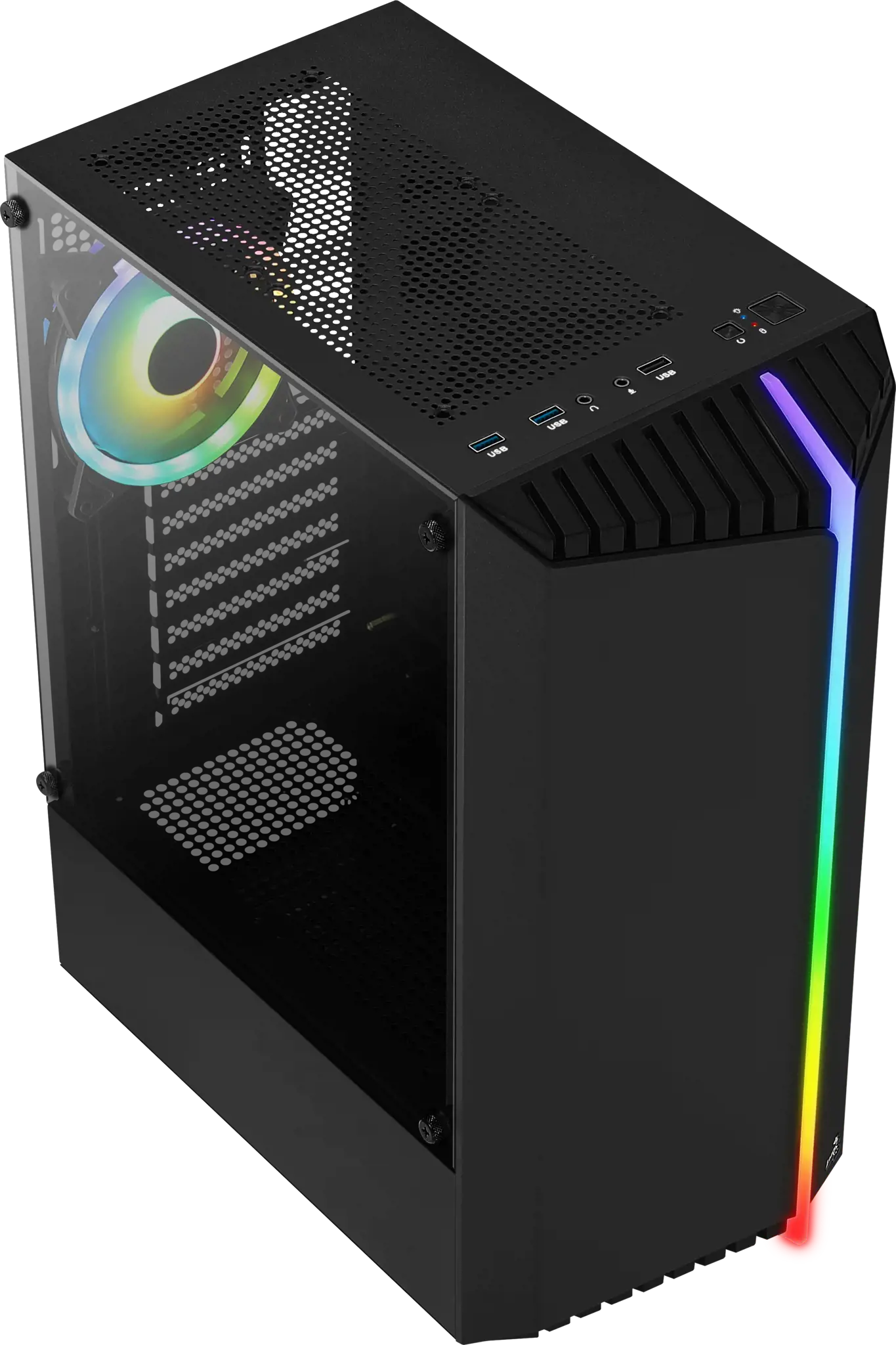 AEROCOOL PGS BIONIC-G-BK-v2 RGB - Kompiuterio korpusas