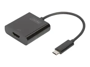 DIGITUS USB Type-C į HDMI adapteris 4K/30Hz laido ilgis: 19,5 cm juodas