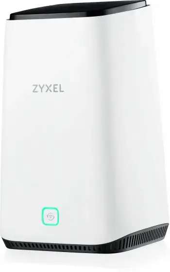 Zyxel FWA510, "Wi-Fi 6" (802.11ax), trijų dažnių (2,4 GHz / 5 GHz / 5 GHz), Ethernet LAN, 5G, juodas, baltas, stalinis maršrutizatorius