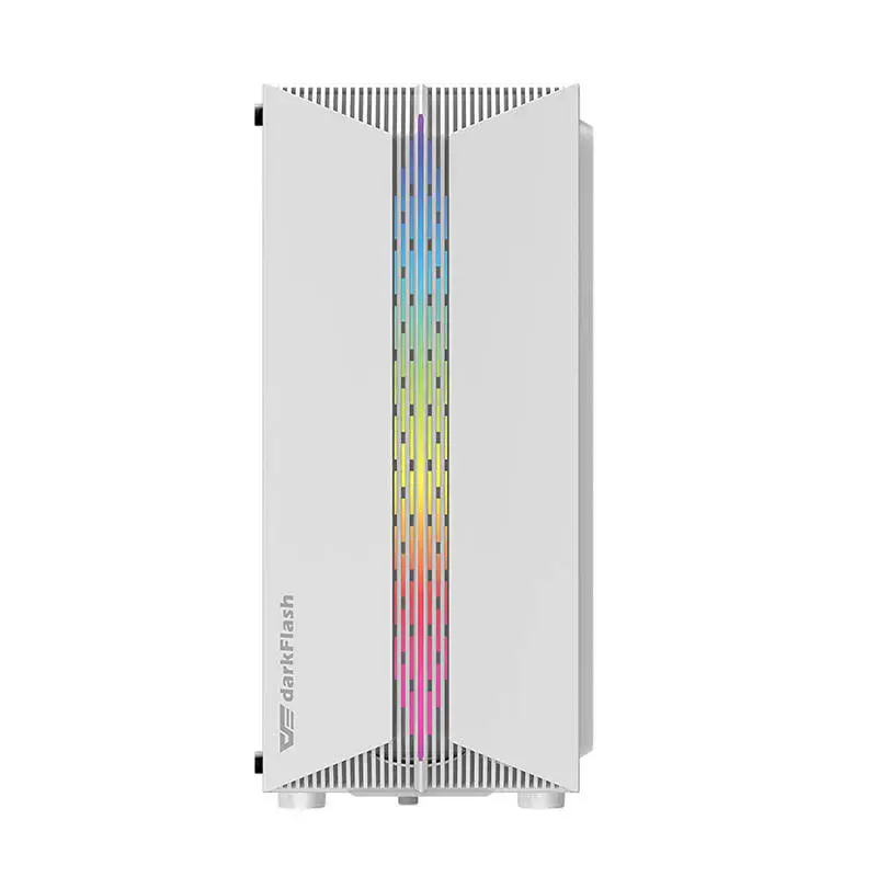Darkflash DK151 computer case LED with 3 fans (white)