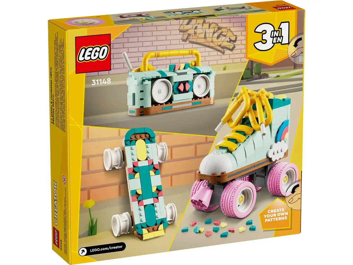LEGO CREATOR 3 IN 1 31148 RETRO ROLLER SKATE