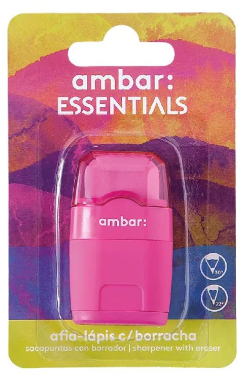 2 Holes Sharpener With Ruber