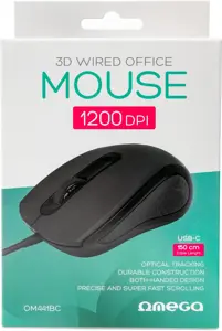 Omega mouse OM-441 USB-C, black