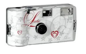 Single use Camera Flash 400 27 Love white Liebe