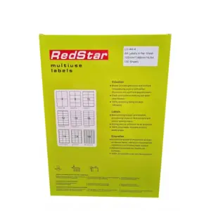 RedStar Lipnus Popierius A4, 4 etiketės, 100 ratų