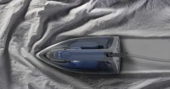 Tefal Express Steam FV2837, Dry & Steam iron, Cerilium soleplate, 1.9 m, 165 g/min, Blue, Grey, White, 35 g/min