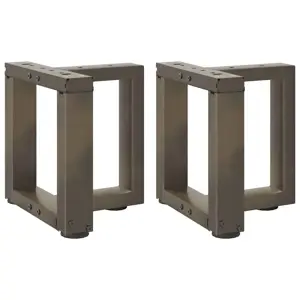 Kavos staliuko kojelės, 2 vnt., juodos, 30x25x(30-31) cm, plienas