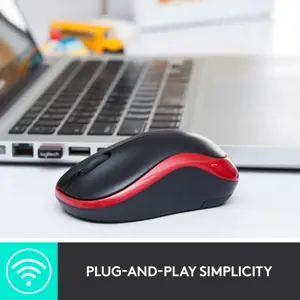 LOGITECH M185 belaidė pelė - SWIFT GREY - EER2