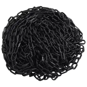 Įspėjamoji grandinė, juodos spalvos, 30m, plastikas