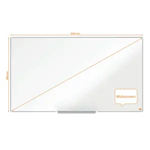 Plieninė baltoji magnetinė lenta Nobo Impression Pro, plačiaekranė 55, 122x69 cm