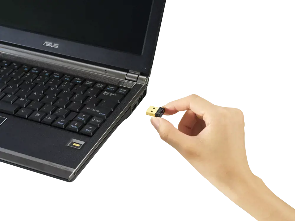 ASUS USB-N10 Nano B1 N150, vidinis, belaidis, USB, WLAN, 150 Mbps, juodas