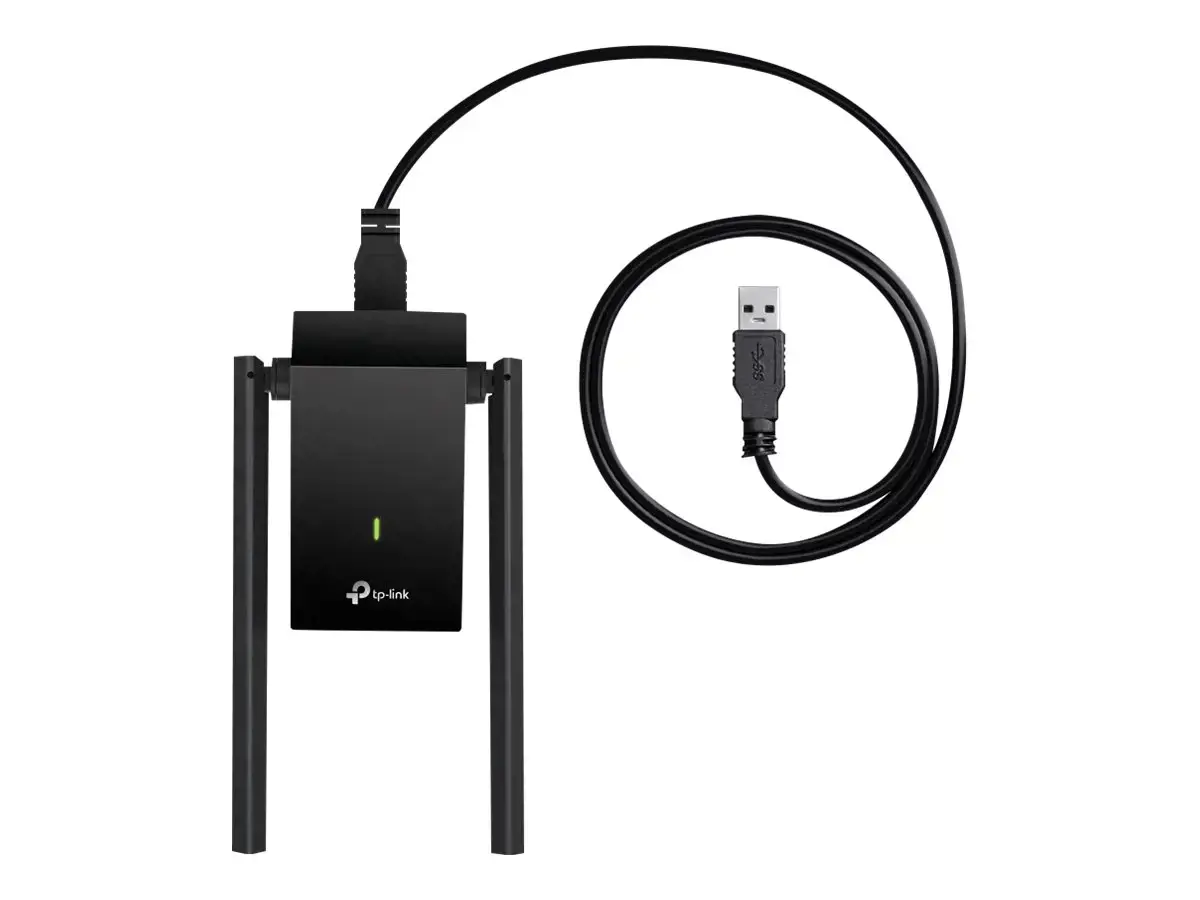 TP-LINK Archer T4U Plus AC1300 WiFi USB adapteris 2x didelio stiprumo išorinės antenos USB 3.0 MU-MIMO