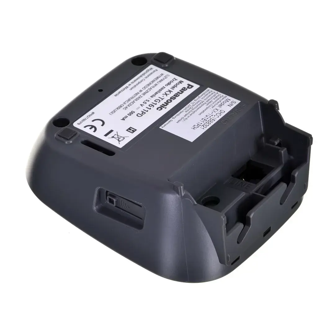 "Panasonic" KX-TG1611 telefonas DECT telefonas Juodas skambinančiojo ID