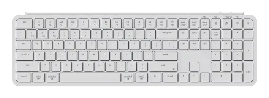 Keychron B6 Pro Ultraslim - US Layout - Low Profile Scissor Ivory White Wireless Keyboard