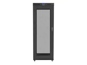 RACK 19 27U 800X1000 stovų montavimo spinta juoda LCD (FLAT PACK)