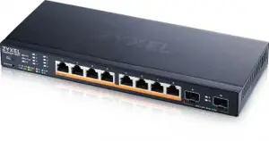 ZYXEL XMG1915-10EP, 8 PRIEVADŲ 2.5GBE, 2 SFP+, 8 X POE++ 130W IŠMANUSIS KOMUTATORIUS, HYBIRD REŽIMA…