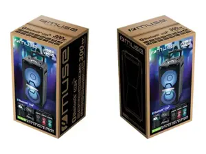 "Muse" garsiakalbis M-1920DJ 300 W, nešiojamas, juodas, "Bluetooth