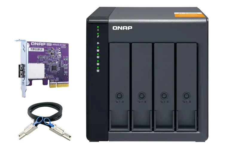 QNAP TL-D400S 4-bay desktop SATA JBOD expansion unit