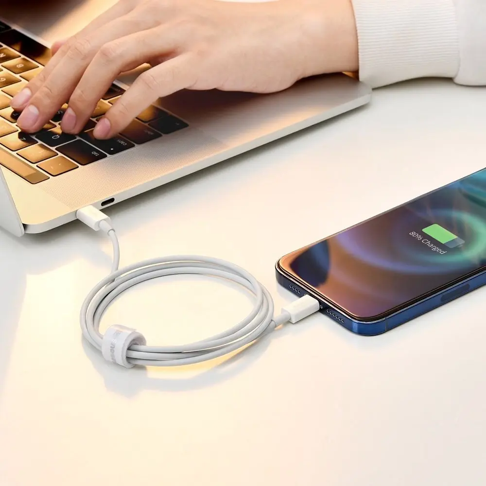 "Baseus Superior" USB - "Lightning" laidas 2,4A 1 m, baltas ( baltas)