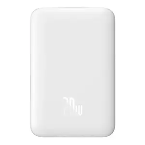"Baseus" magnetinis maitinimo šaltinis, 10000 mAh, 20 W (baltas)