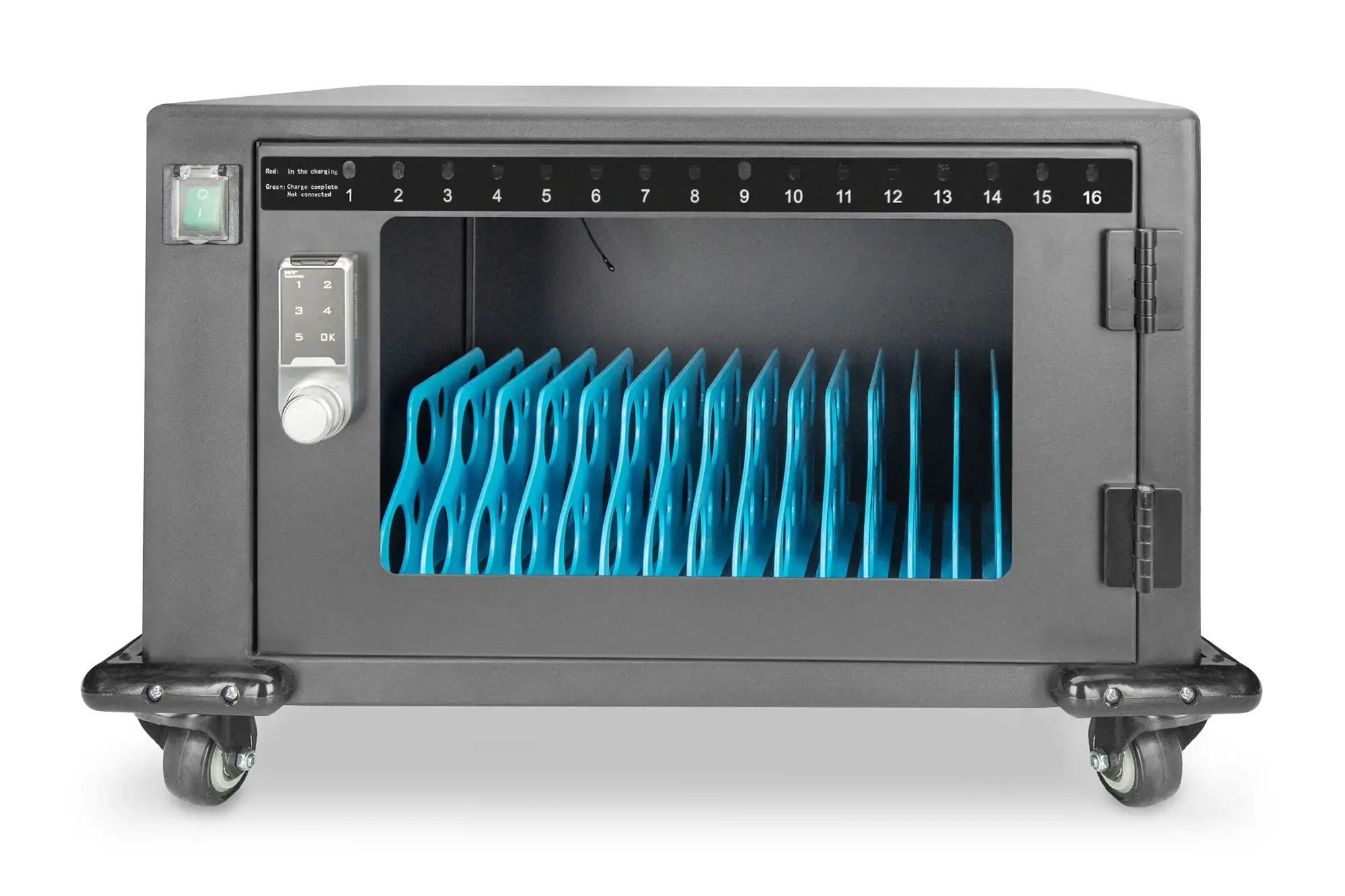 "Digitus" įkrovimo vežimėlis 16 nešiojamųjų kompiuterių iki 14 colių