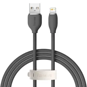 Baseus cable, USB cable - Lightning 2.4A length 1.2 m Jelly Liquid Silica Gel - black