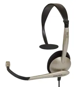 Koss Headphones CS95 Wired, On-Ear, Microphone, 3.5 mm, Black/Gold