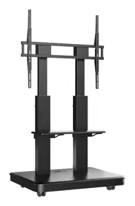 ONKRON Mobile TV Stand Rolling TV Cart for 60 to 100-Inch Screens up to 136,4 kg, Black