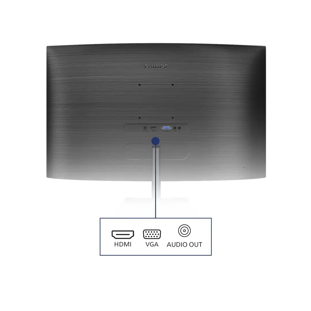 Monitorius PHILIPS 241E1SCA/00 Monitor Philips 241E1SCA/00 23,6 FullHD, VA, HDMI, curved, speakers