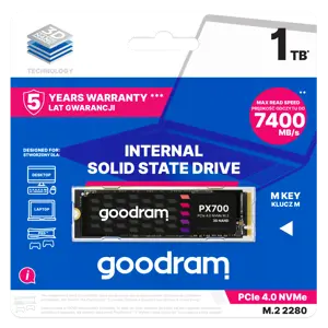 SSD diskas GOODRAM SSDPR-PX700-01T-80 1024 GB, M.2, PCI Express 4.0