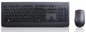Lenovo 4X30H56824, pilno dydžio (100%), belaidis, RF belaidis, QWERTY, juodas, pelė pridedama