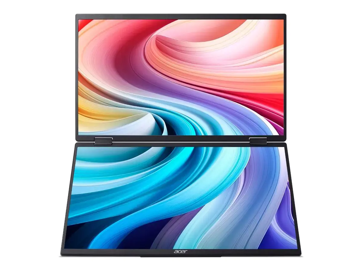 Acer | PD163QBMIUUX PD3 Series | 16 " | IPS | 16:9 | 60 Hz | 8 ms | 2x1920 x 1080 pixels | 250 cd/m² | HDMI ports quantity 1 | Black