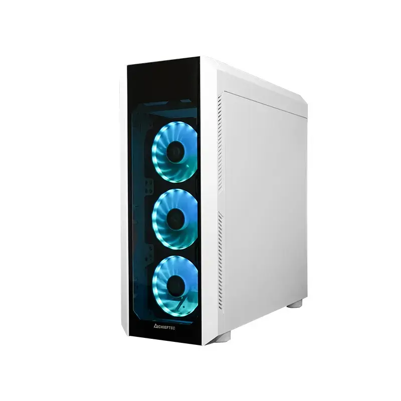 CHIEFTEC Scorpion 3 White edition ATX gaming with 4x120 A-RGB fan 2 tempered glass side and front