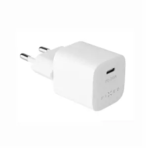 Fiksuotas mini USB-C kelioninis įkroviklis, greitas įkrovimas, baltas, 30 W