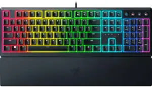 "Razer" žaidimų klaviatūra "Ornata V3" su RGB LED apšvietimu, NORD, laidinė, juoda, "Razer Mecha-Me…