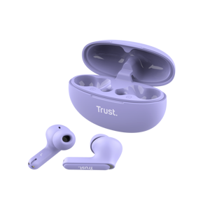 Trust Yavi, True Wireless Stereo (TWS), 20 - 20000 Hz, Calls/Music, 37 g, Headset, Purple
